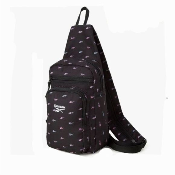 Reebok Black Cosmos Crossbody/ Backpack Bag - Picture 1 of 7
